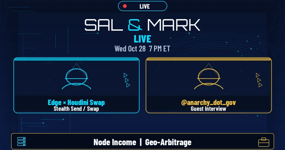 Sal & Mark live artwork